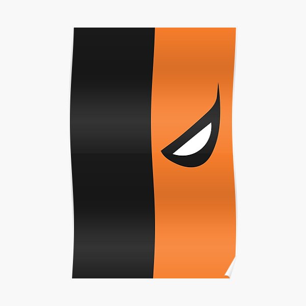 Deathstroke Mask Poster For Sale By Burthefly Redbubble 