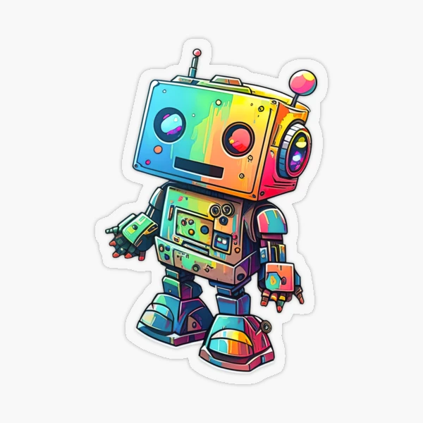 cute robot' Sticker