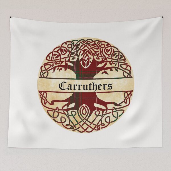 Item preview, Carruthers Tree of Life Clan Scottish Surname tartan designed and sold by BagTown Clans.