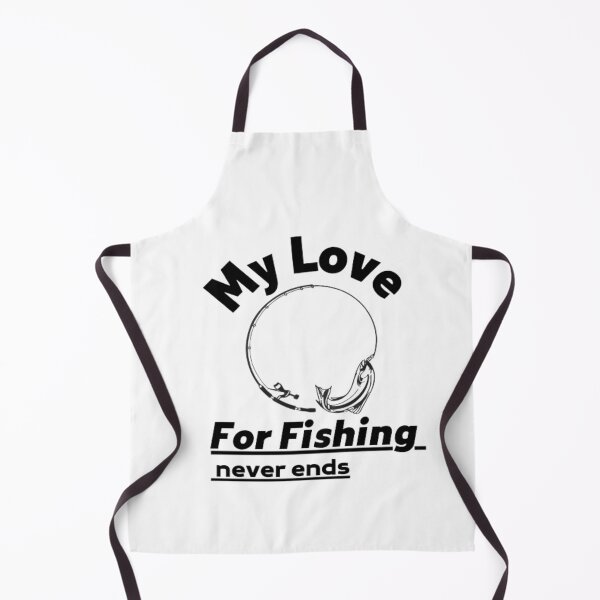 Item preview, My love for fishing never ends designed and sold by AnimalWorldArtt.
