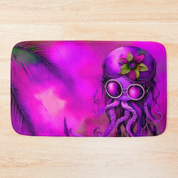 Item preview, Steampunk Octopus Retrofuturism - Lilac and Pink Cephalopod - AI Generated Art 5 of 8 designed and sold by Beachy.
