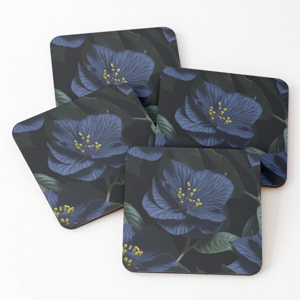 Item preview, realistic flower green purple flower pattern designed and sold by HarshBrown.