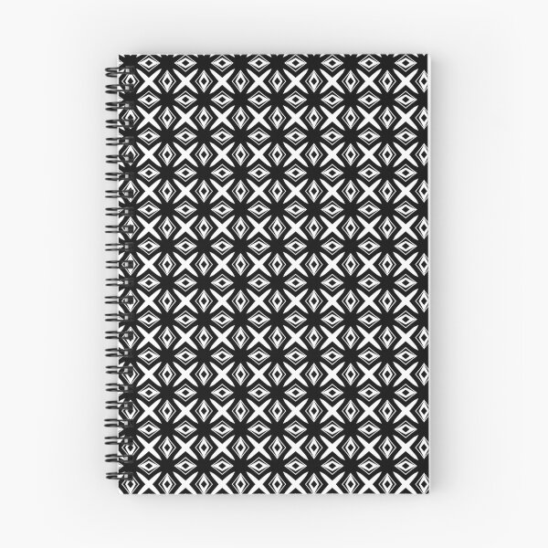 Item preview, Star and Diamond Repeat Pattern in Black and White designed and sold by Trevor Hirst.