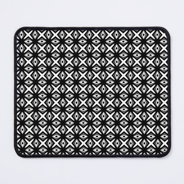 Item preview, Star and Diamond Repeat Pattern in Black and White designed and sold by Trevor Hirst.