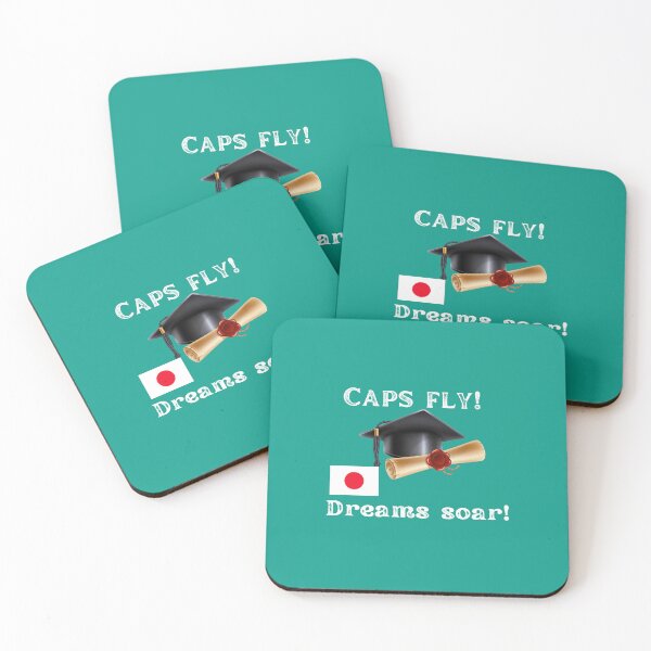 Item preview, CAPS FLY, DREAMS SOAR!  congratuations Japanese graduates, College graduates, University graduates, High school graduates designed and sold by Right-UR.