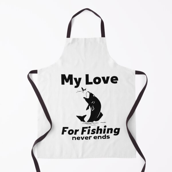 Item preview, My love for fishing never ends designed and sold by AnimalWorldArtt.