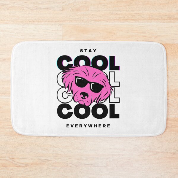 Item preview, Stay Cool Everywhere design with colorful dog face designed and sold by Popular Designs.