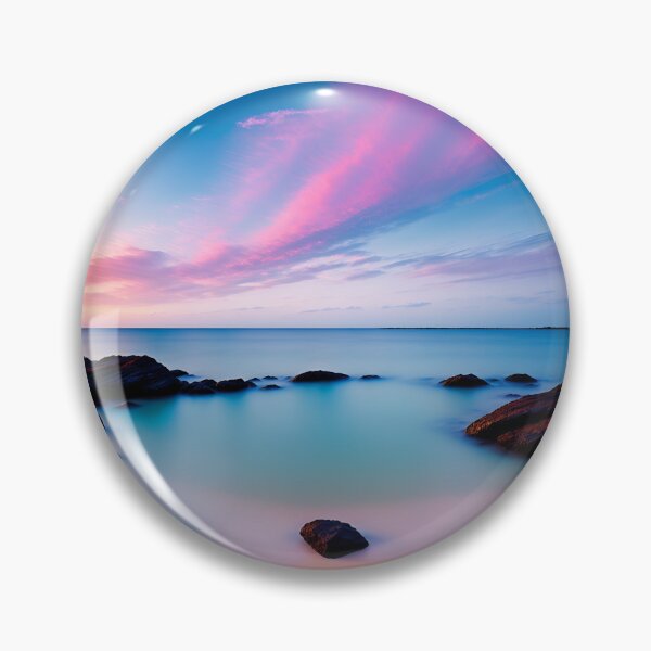 Item preview,  A Tranquil Beachfront Scene With a Bright, Pastel-Colored Sky and a Gentle Breeze, Ai Generated Art designed and sold by AiGens.