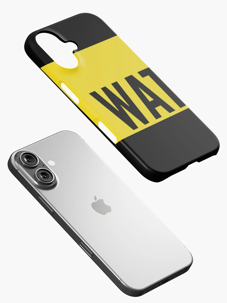 Thumbnail 2 of 4, iPhone Case, WAT JS - Yellow Design to Tease JavaScript Programmers designed and sold by geeksta.