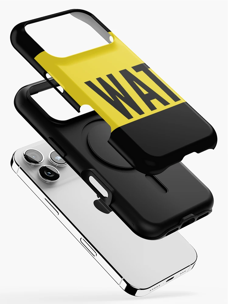 Thumbnail 2 of 4, iPhone Case, WAT JS - Yellow Design to Tease JavaScript Programmers designed and sold by geeksta.