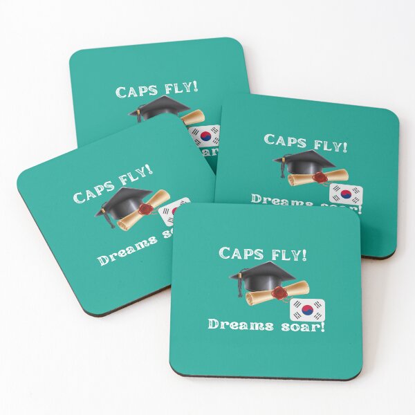 Item preview, CAPS FLY, DREAMS SOAR!  congratuations South Korean graduates, College graduates, University graduates, High school graduates designed and sold by Right-UR.