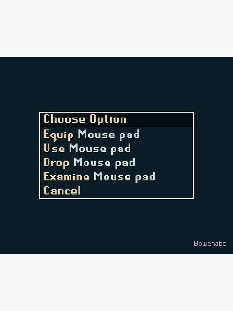Aperçu 5 sur 5. Tapis de souris avec l'œuvre Tapis de souris OSRS RS3 Runescape Gamer créée et vendue par Bowenabc.