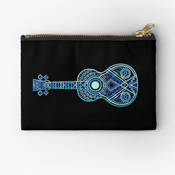 Item preview, HORIZ NO TEXT 2023 String Theory 1: Bright Blues (recommended: print on dark) - 100 Days of Ukulele designed and sold by NewUkeNewYork.