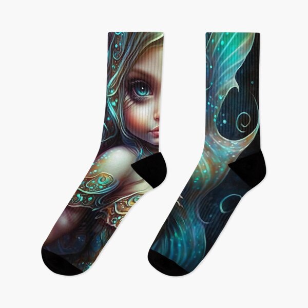 Item preview, Cute Iittle Mermaid designed and sold by Red Witch Art.