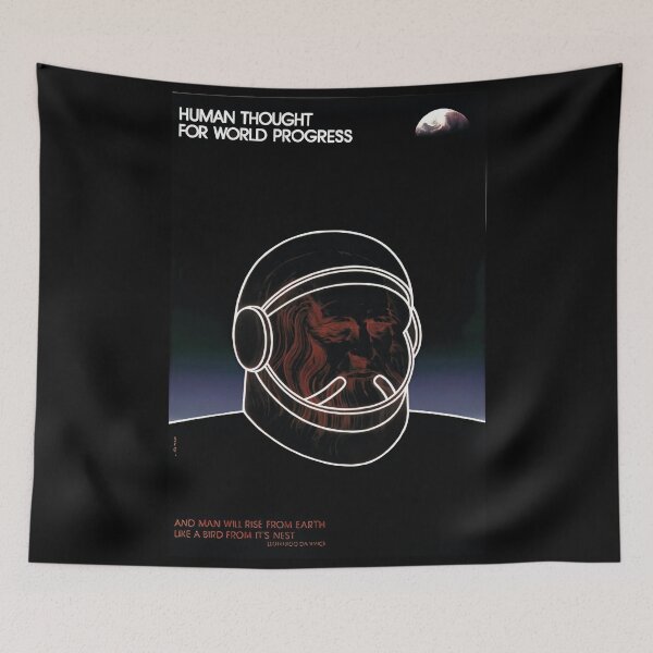 Item preview, Human thought for world progress designed and sold by SovietPosters.