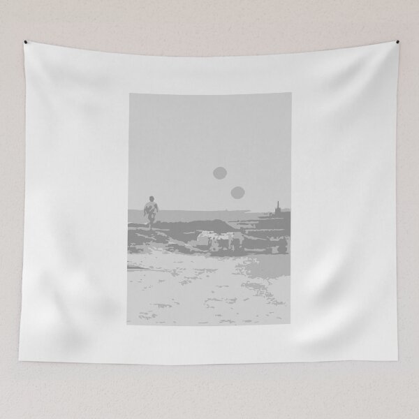 Item preview, Tatooine Minimaliste grey designed and sold by maryvorgane.