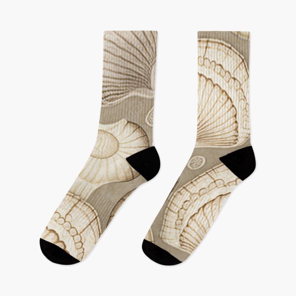 Item preview, Taupe vintage seashells designed and sold by hamptonstyle.