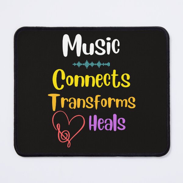 Item preview, Music Connects Transforms Heals Design designed and sold by JAMTEESHOP.