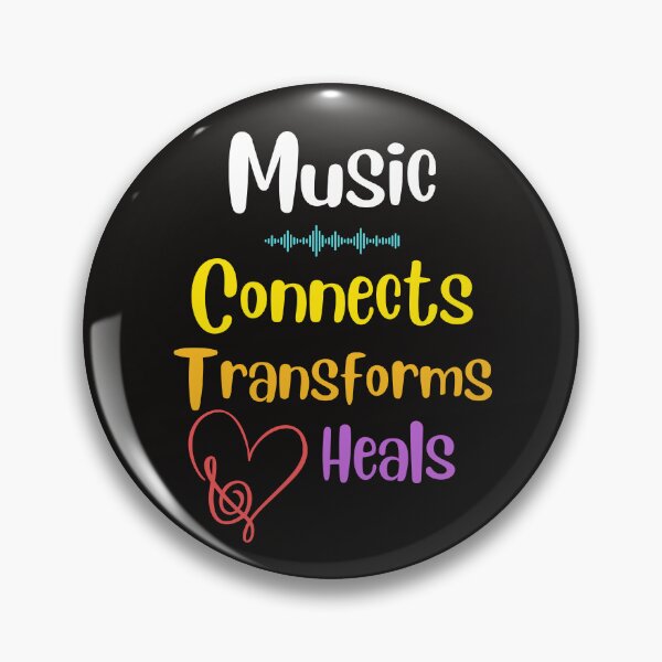 Item preview, Music Connects Transforms Heals Design designed and sold by JAMTEESHOP.