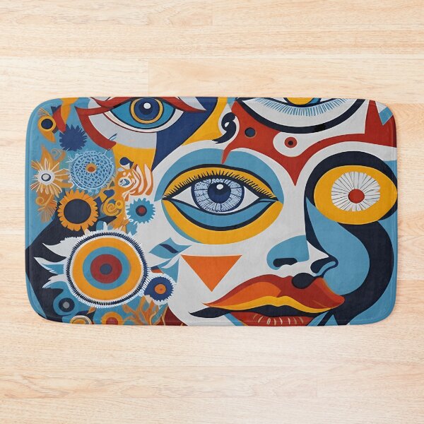 Item preview, Colorful abstract cubism Art, vibrant Plastic Art designed and sold by Dream-bubble.
