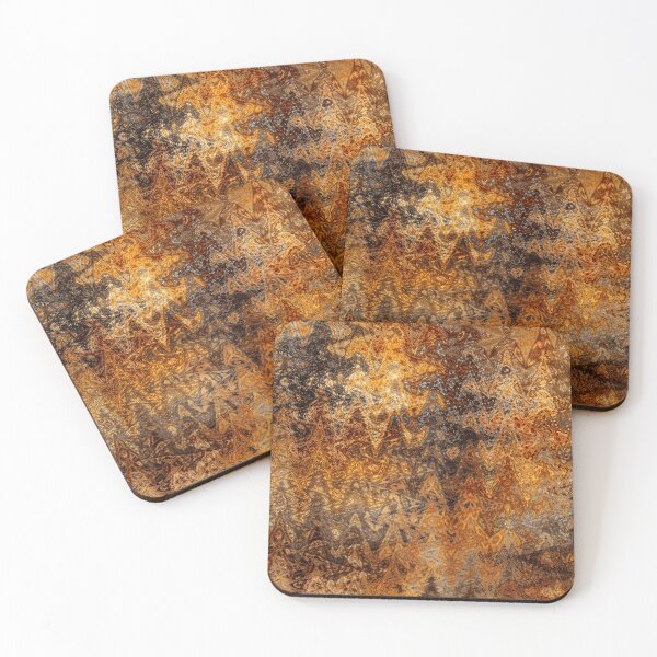 Item preview, Rich Mahogany and Gold Abstract Native Design designed and sold by Trevor Hirst.