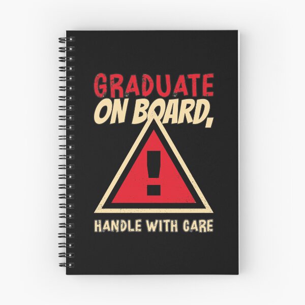 Item preview, Graduate on Board, Handle With Care Caution Sign designed and sold by Winter--Flowers.
