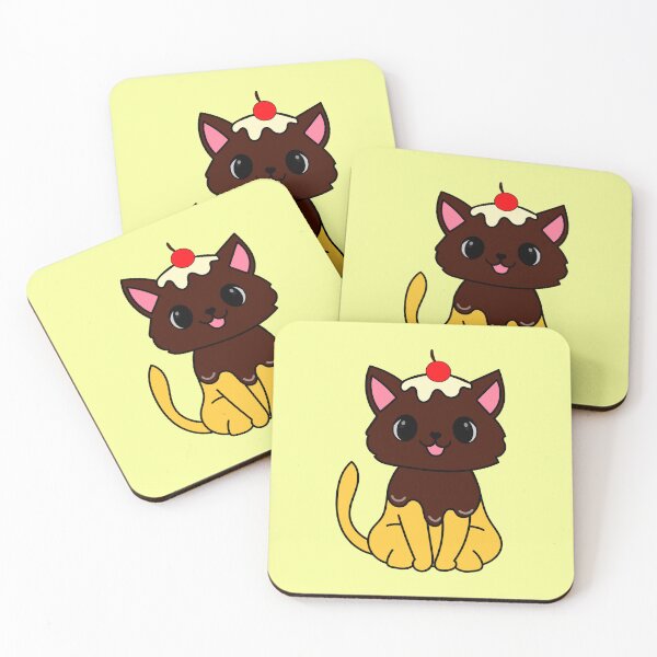Item preview, Kawaii Banana Split Cat designed and sold by SunMoonMilk.