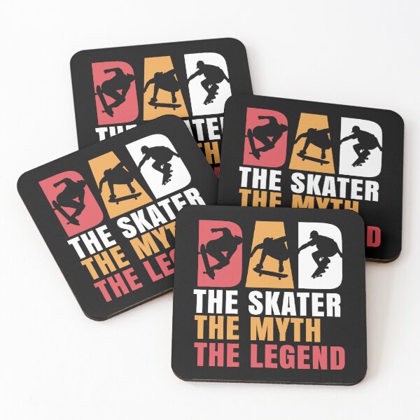Item preview, Dad The Man The Myth The Legend Skater Skateboard designed and sold by Pubi.