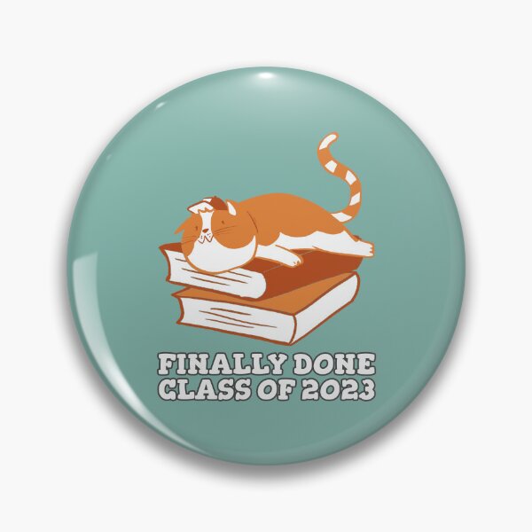 Item preview, Finally Done: Class of 2023 Cute Lazy Graduated Cat designed and sold by Winter--Flowers.