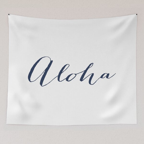 Item preview, Scripted Aloha designed and sold by redwoodandvine.