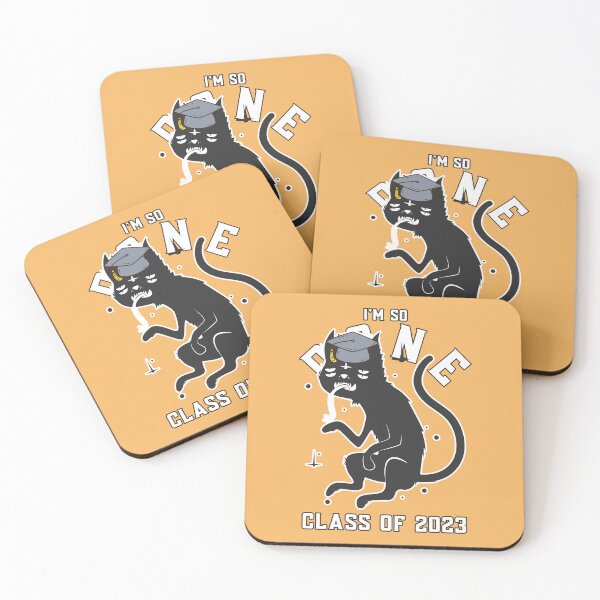 Item preview, I’m So Done: Class of 2023 Funny Tired Graduation Cat designed and sold by Winter--Flowers.