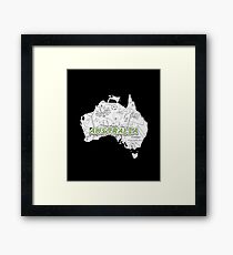 The Aussie's Continent Framed Print