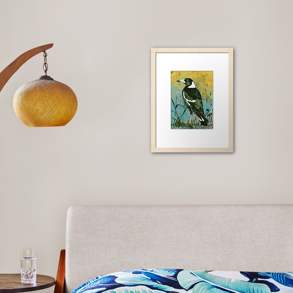 Mr Magpie Framed Art Print
