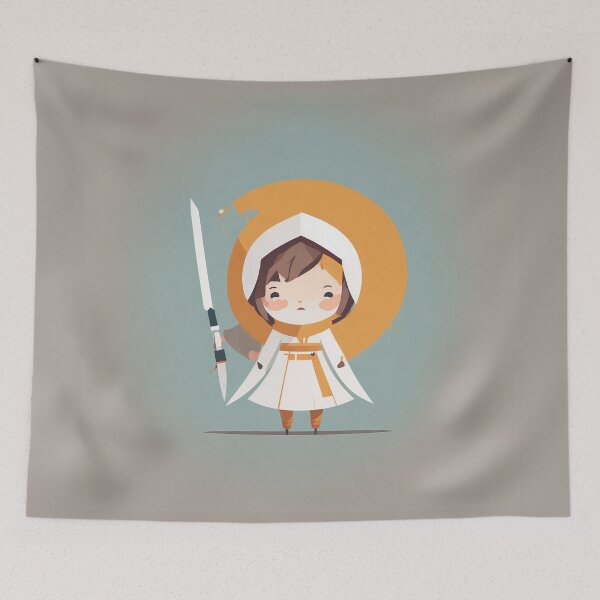 Item preview, Cute Warrior Nun | cute geometric @ s designed and sold by Phoenix-Textile.
