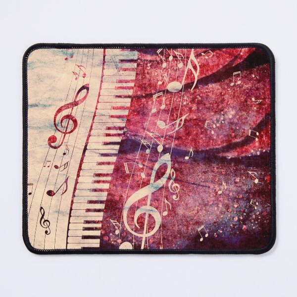 Item preview, Piano Keyboard with Music Notes Grunge designed and sold by AnnArtshock.