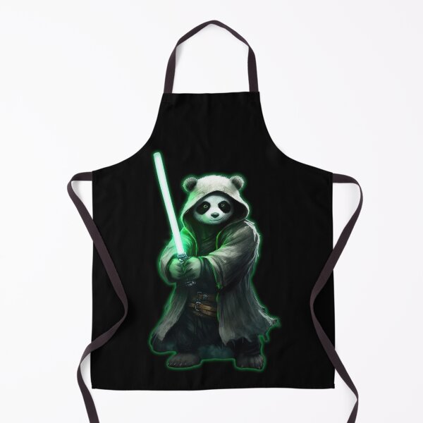 Item preview, Shining Panda Bear Luke with lightsaber - May the bamboo be with you designed and sold by Pixelboys.
