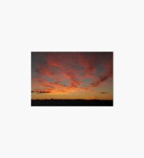 Australian desert sunset Art Board