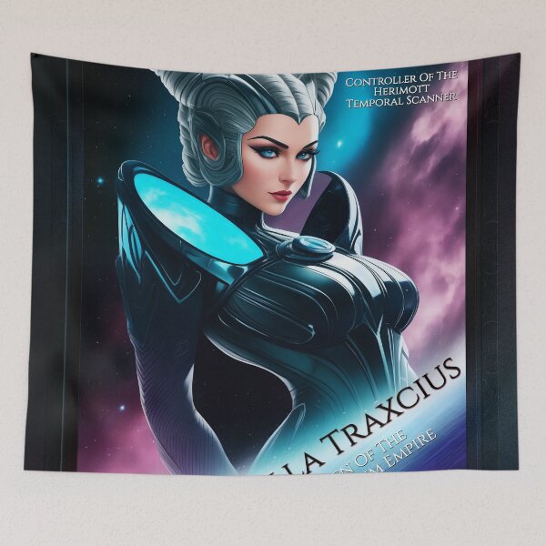 Item preview, The Temporal Star Queen Arrisilla Traxcius Beautiful AI Concept Art Portrait by Xzendor7 designed and sold by Xzendor7 Digital Art Creations.