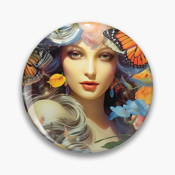 Item preview, Lady in the Garden designed and sold by Red Witch Art.