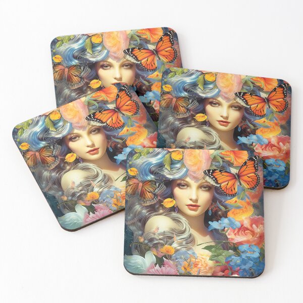 Item preview, Lady in the Garden designed and sold by Red Witch Art.