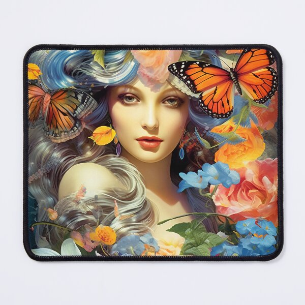 Item preview, Lady in the Garden designed and sold by Red Witch Art.