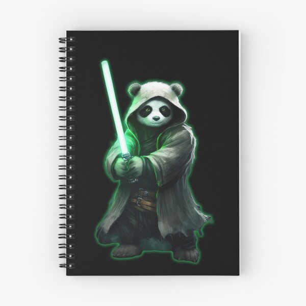Item preview, Shining Panda Bear Luke with lightsaber - May the bamboo be with you designed and sold by Pixelboys.