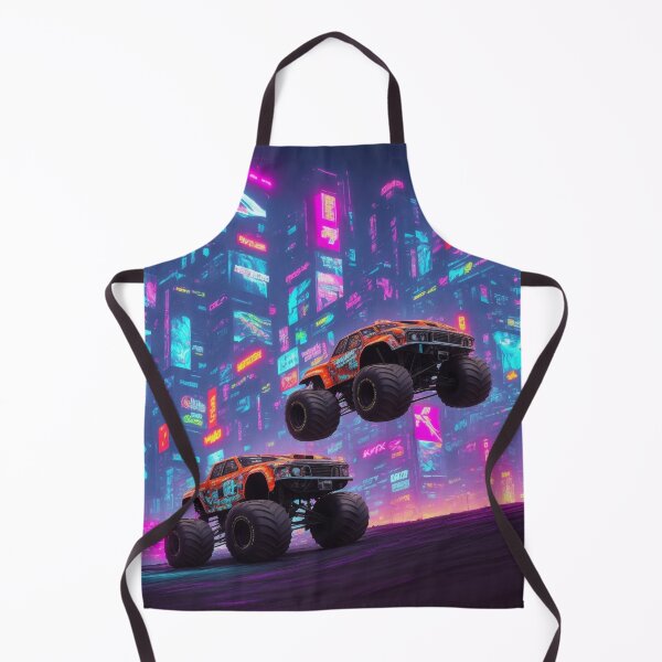 Item preview, Urban Mayhem: Unleash chaos as a cyberpunk monster truck dominates the city streets. designed and sold by RedArtG09.