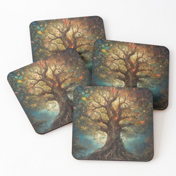 Item preview, Magical Old Tree - UHD Digital Art, Sam Spratt and Yuumei Inspired, Dreamlike Fantasy Creatures, High-Detail Illustration, Harmonious Color Schemes designed and sold by stateofhuman.
