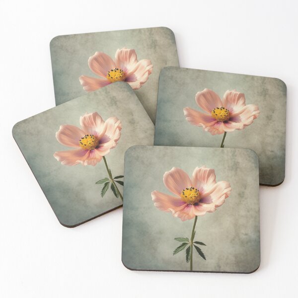 Item preview, Stunning Pink Cosmos Flower - Surrealistic Realism, Highly Textured Digital Art, Whimsical Portraits, UHD Image designed and sold by stateofhuman.