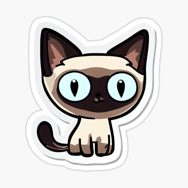 Funny adorable cats Sticker