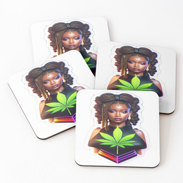 Item preview, Marijuana, princess, black, cyberpunk designed and sold by The Design KAD.