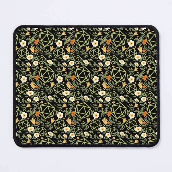 Aperçu de l'œuvre D20 Dés Plantes et Fleurs Motif créée et vendue par pixeptional.