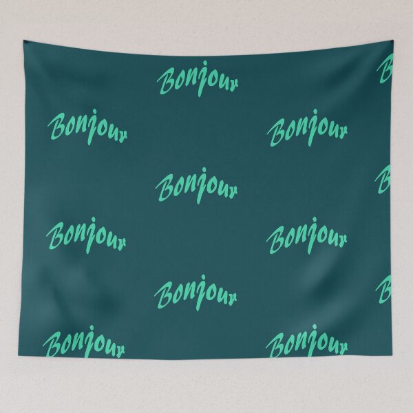 Item preview, Copy of Bonjour (hello in French) designed and sold by lobodelnoir.