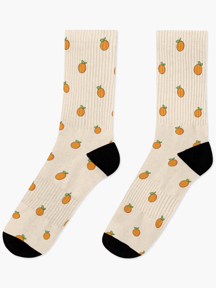 Thumbnail 1 of 5, Socks, Mini Orange Pattern designed and sold by ennbe.